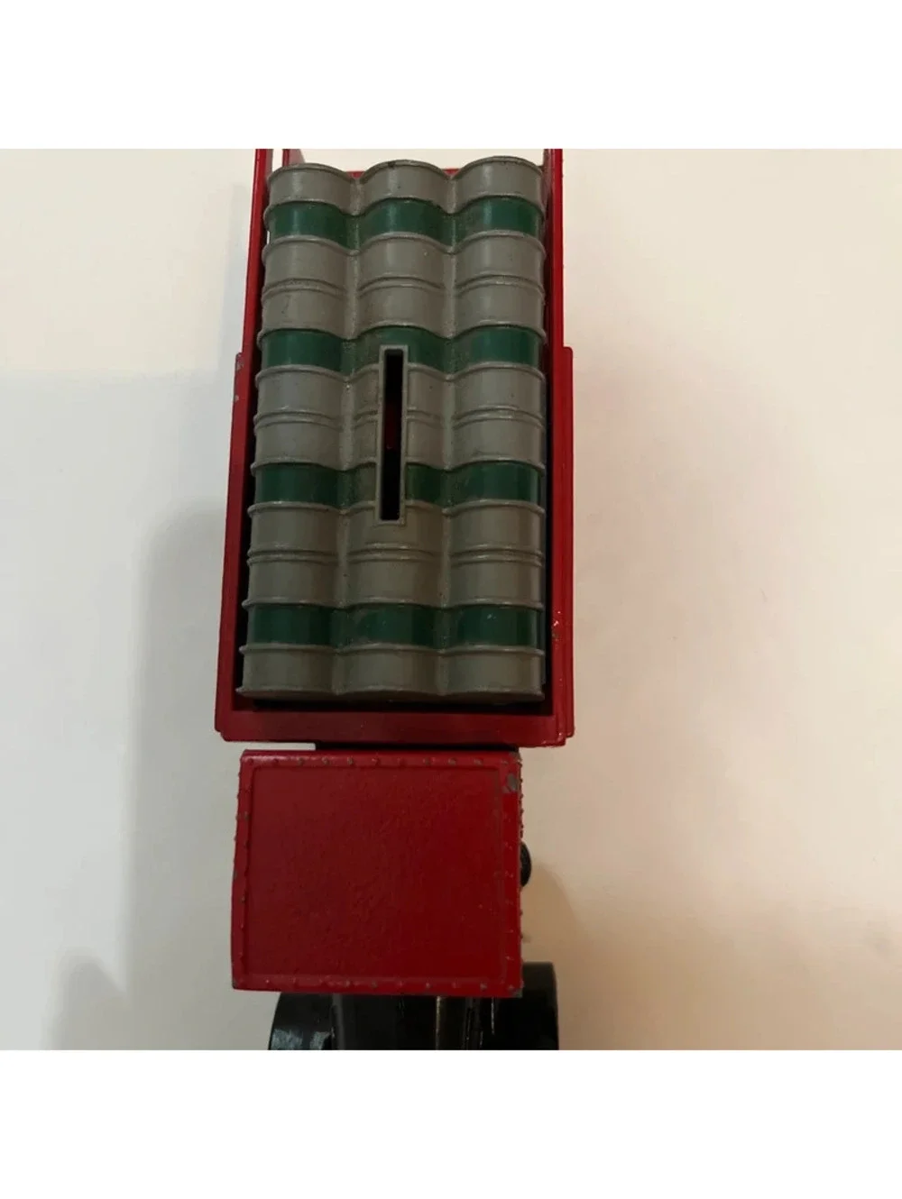 Vintage Cast Metal Texaco Stake Truck coin Bank